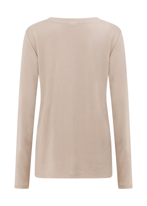 Lotus Long Sleeve Top - Latte