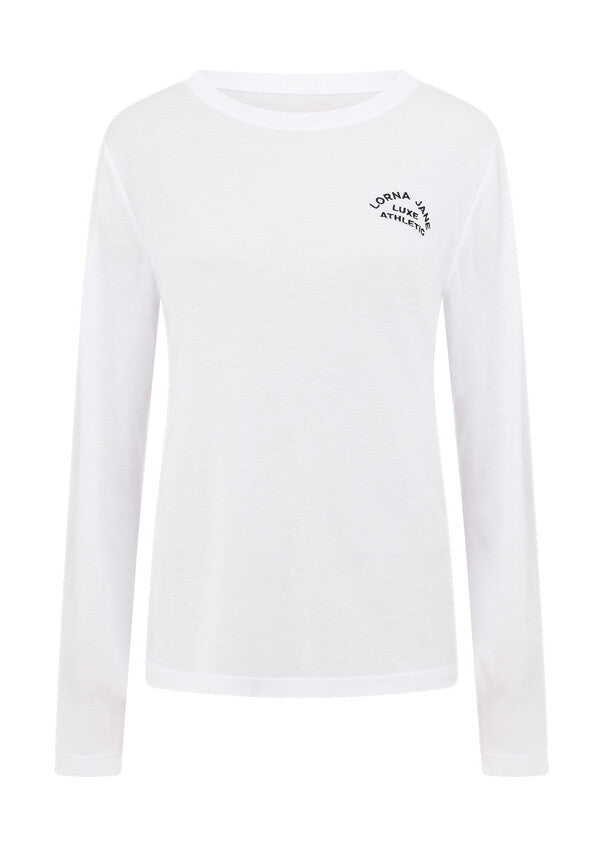 Lotus Long Sleeve Top - White
