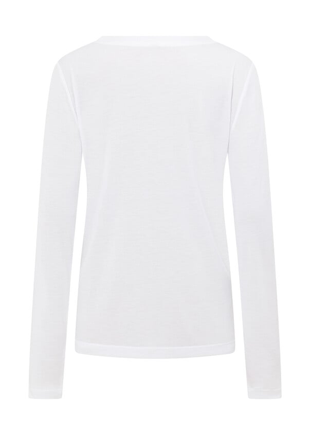 Lotus Long Sleeve Top - White
