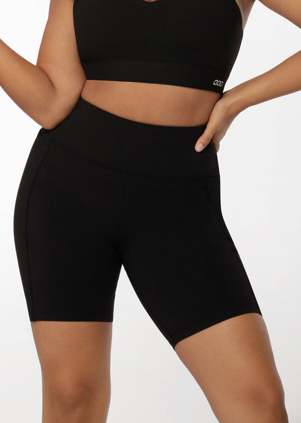 Amy Phone Pocket Tech Bike Short - Black