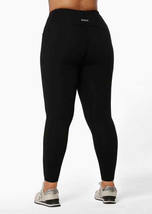 Lorna Jane Amy Thermal Phone Pocket Full Length Leggings - Black (view 3)