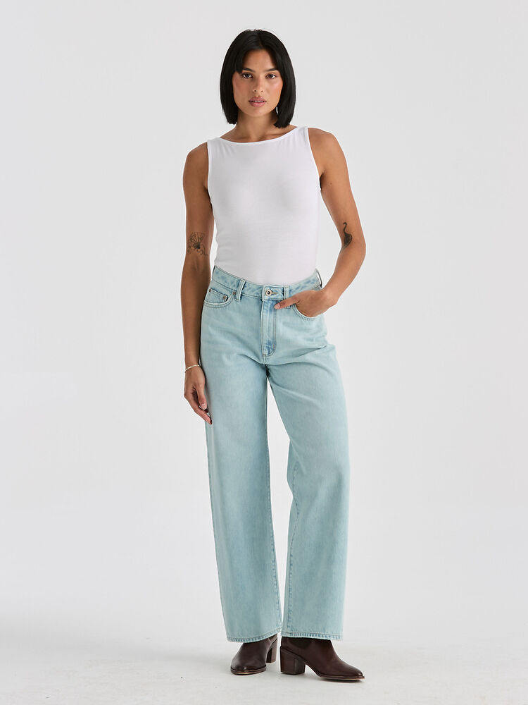 LWM High Wide Leg - Soft Blue