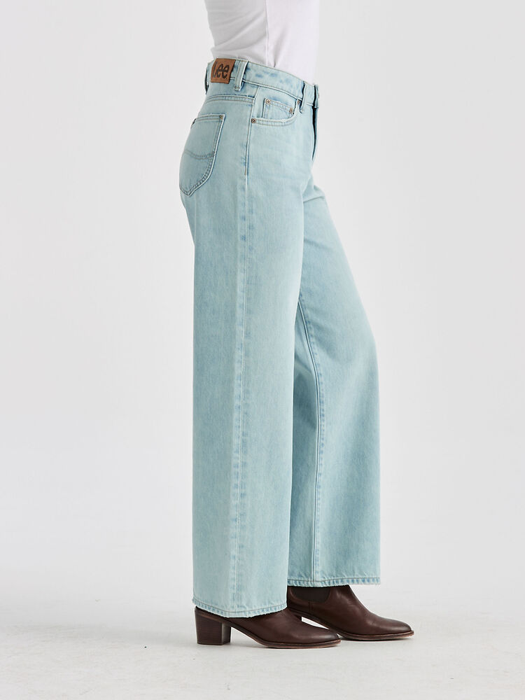 Lee LWM High Wide Leg - Soft Blue (view 3)