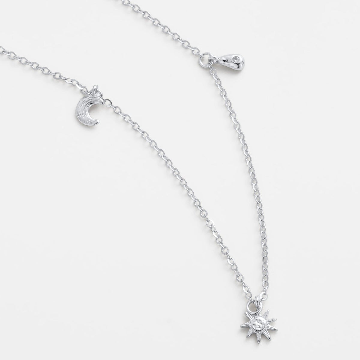 Zafino Luna Charm Necklace Silver