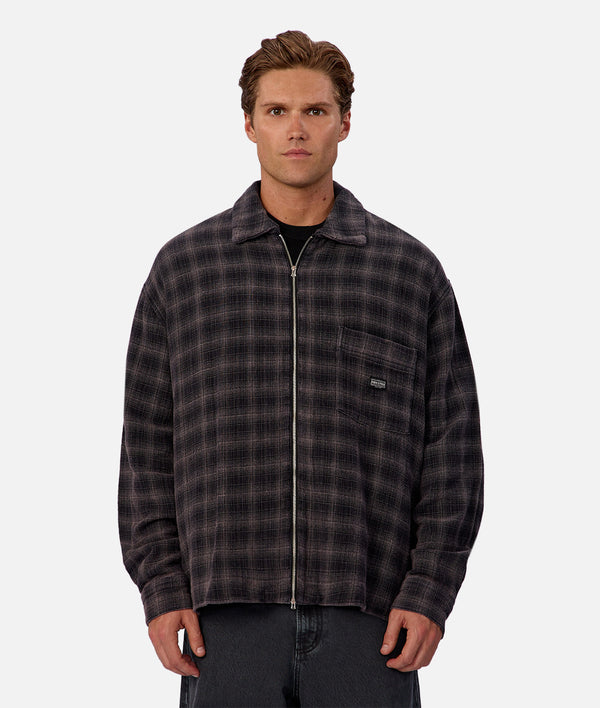 Industrie The Camino LS Shirt - Black/Charcoal