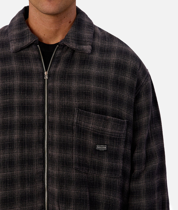 Industrie The Camino LS Shirt - Black/Charcoal (view 3)