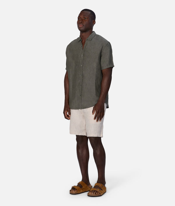 The Trinidad Linen Shirt - Shamrock