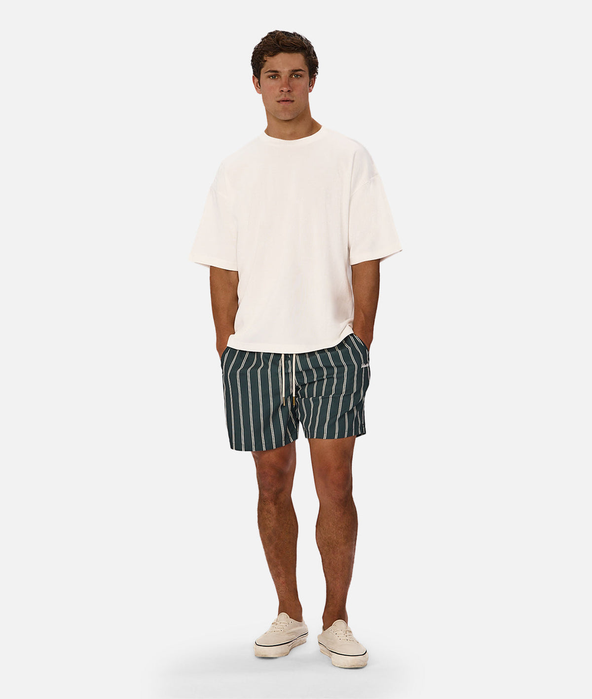 Industrie Posada Swim Short pine white detail