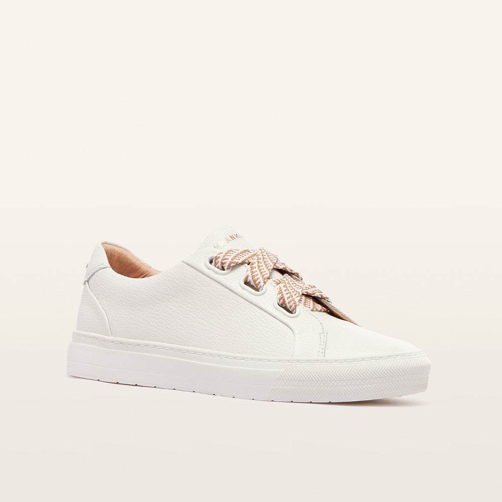 Mya Sneaker - White Tumbled