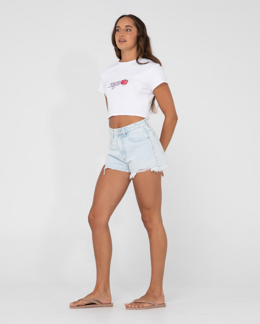 Fruitful SS Baby Tee - White