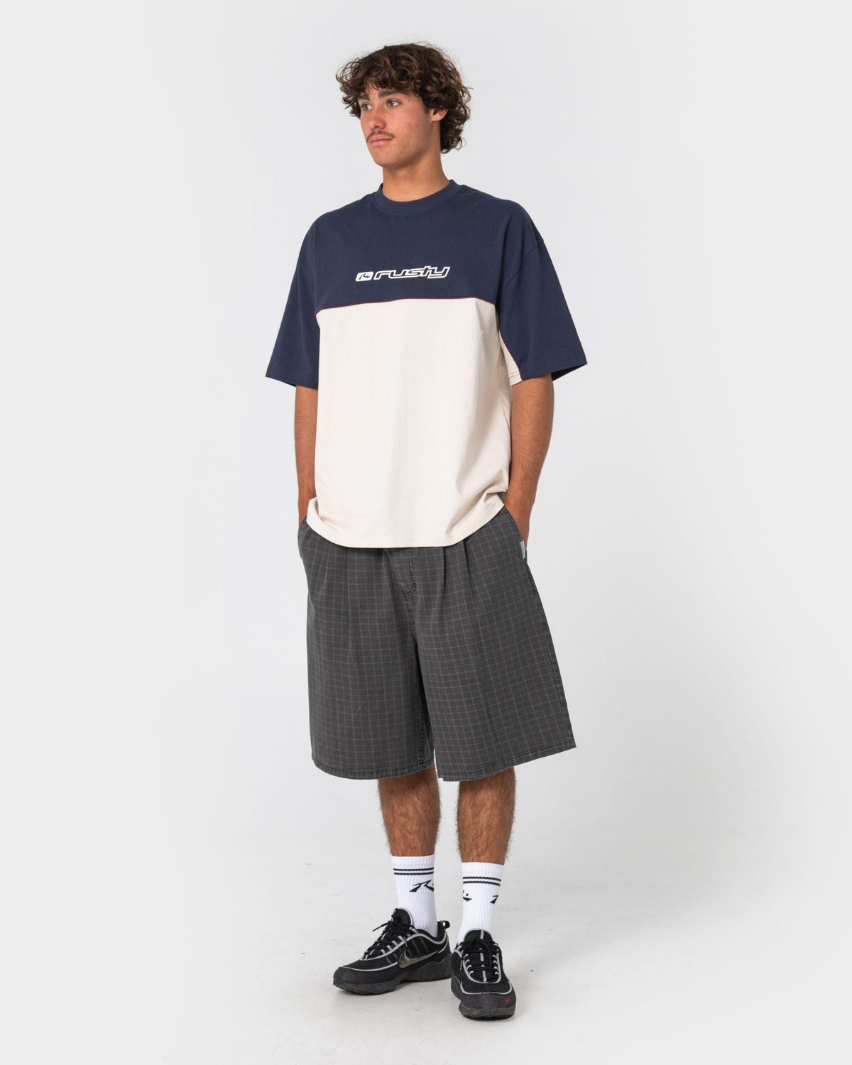 Rusty Infinity Short Sleeve Tee in cream