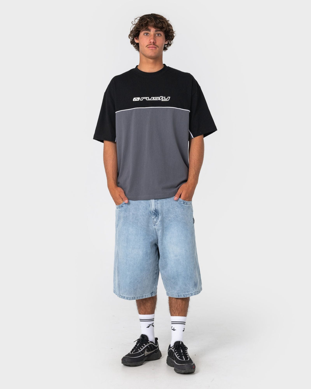 Rusty Infinity Short Sleeve Tee in steel