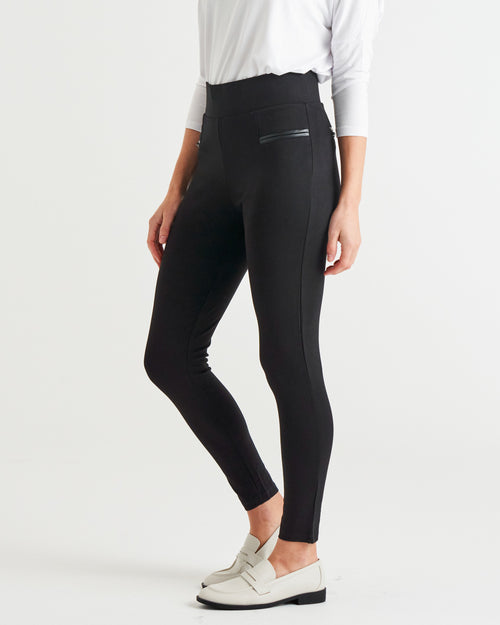 Betty Basics Gwen Ponte Legging – Black (view 2)
