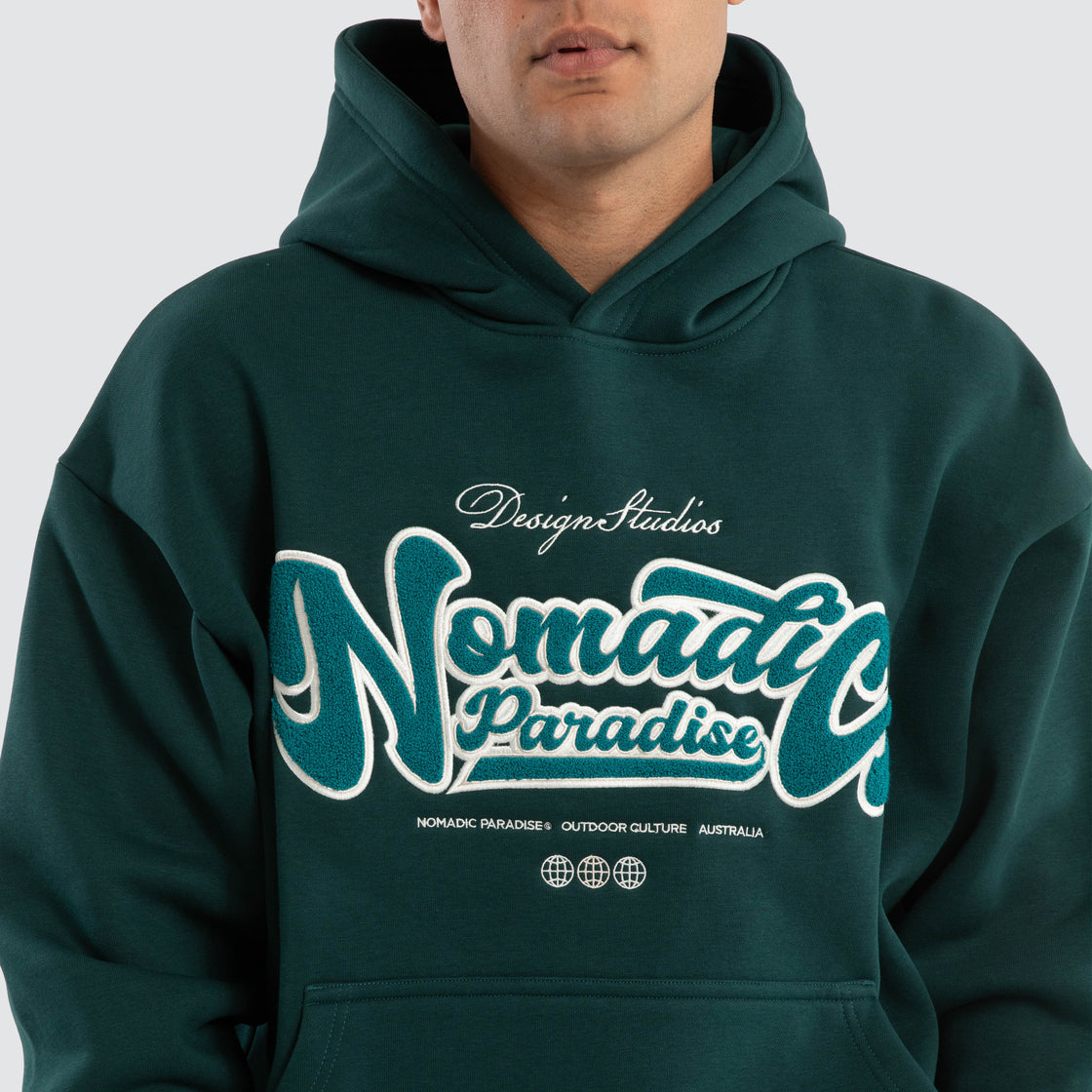 Ripple Oversized Hoodie - Bull Pine