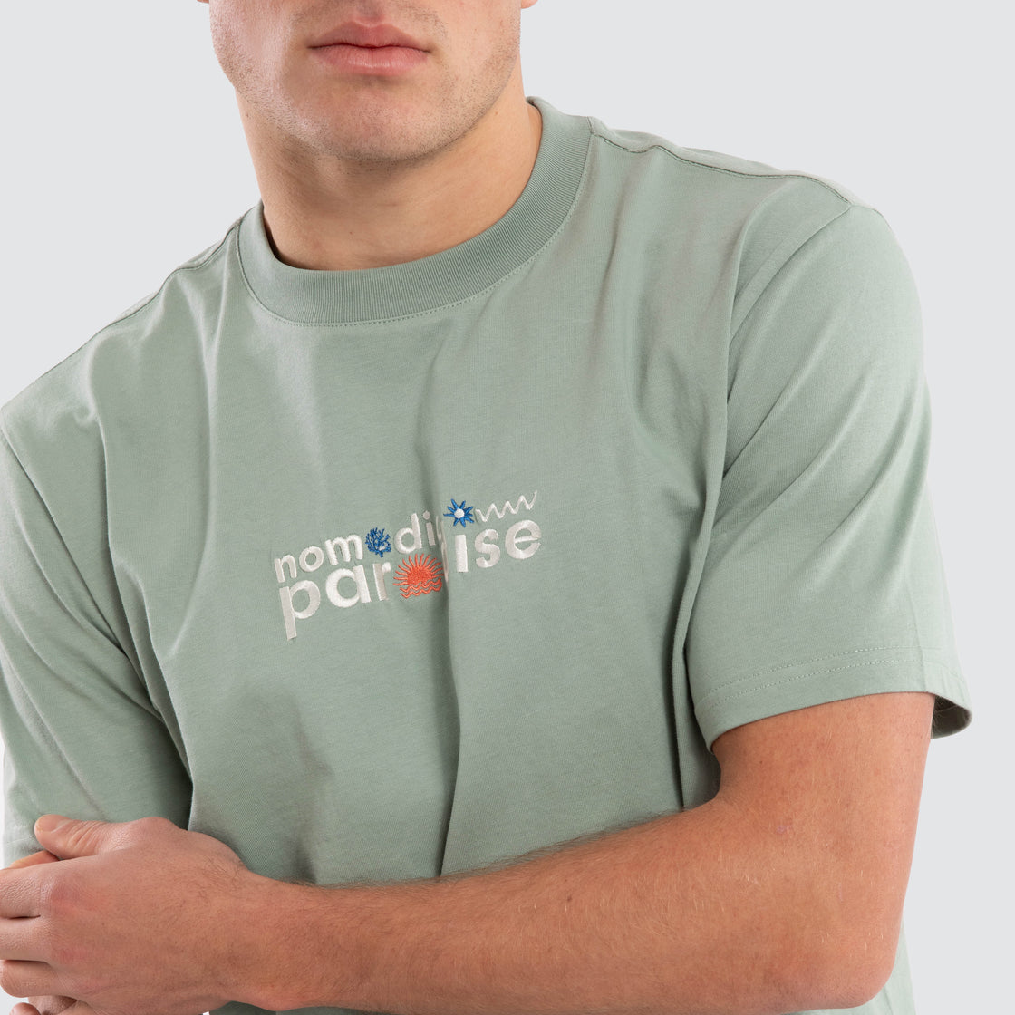 Nomadic Eucalyptus Classic Tee - Iceberg Green (view 4)