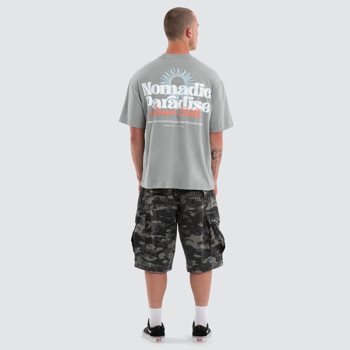 Nomadic Weatherman Street Tee - Neutral Grey (view 5)