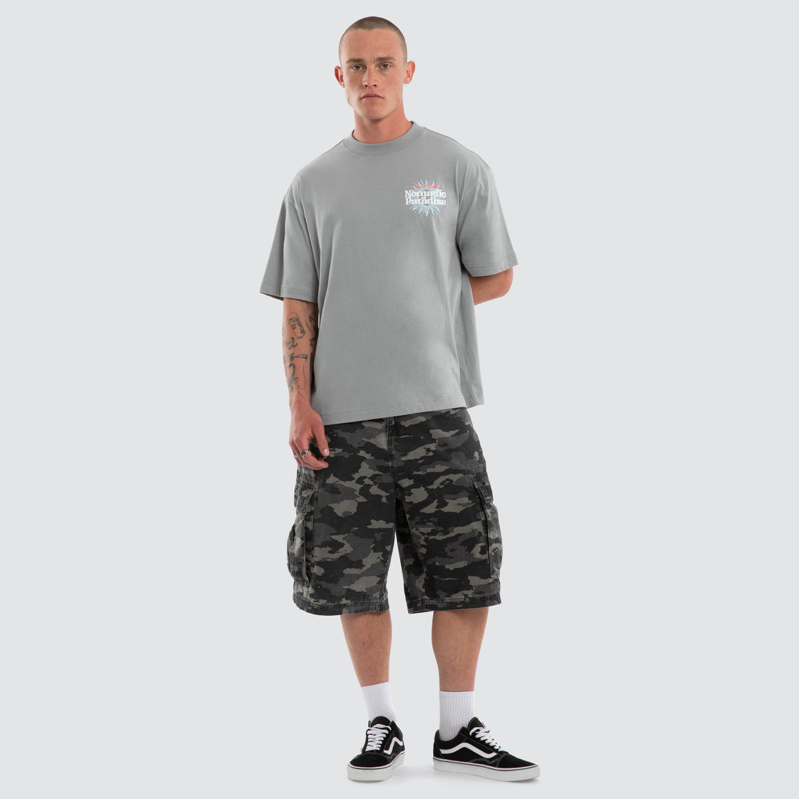 Nomadic Weatherman Street Tee - Neutral Grey (view 2)