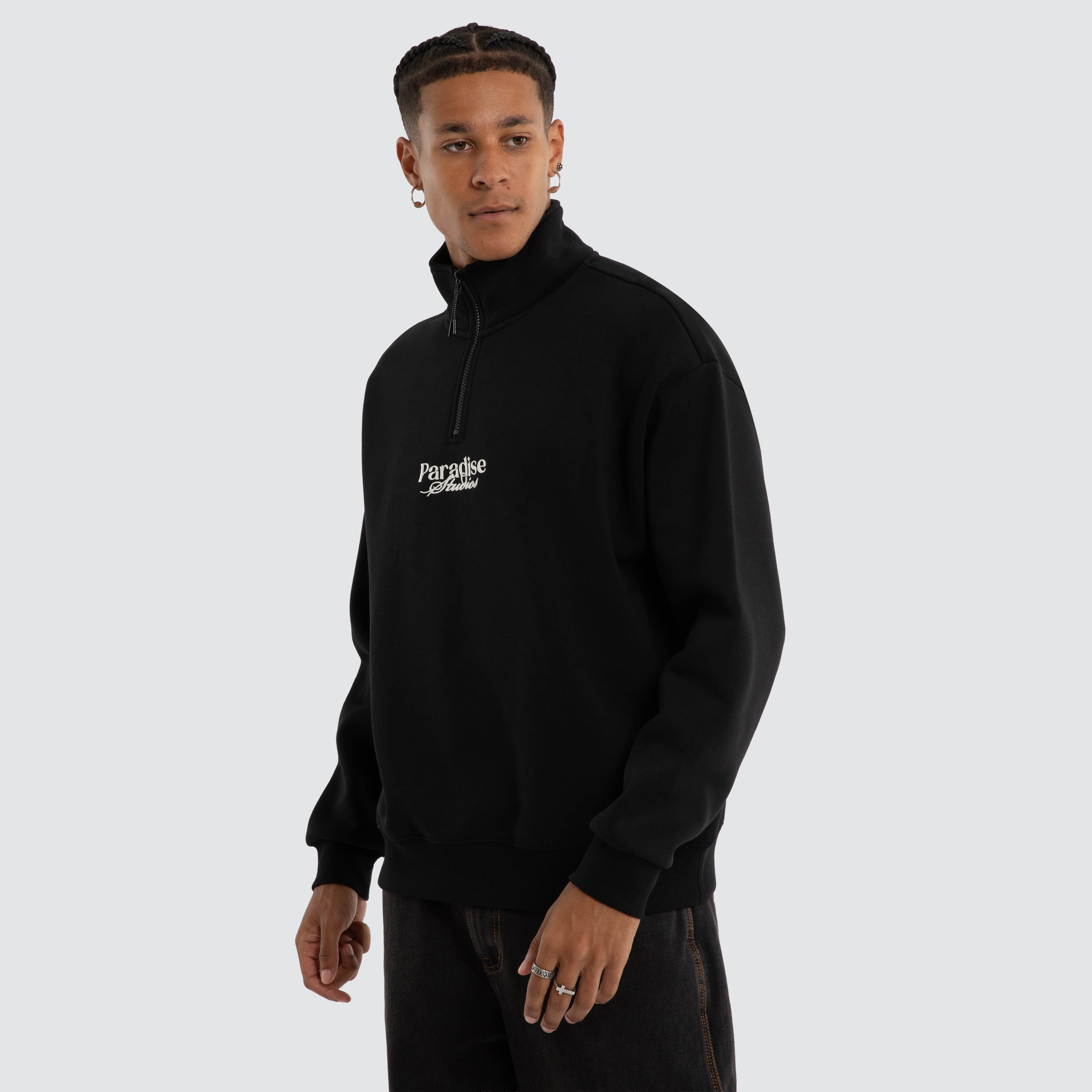 Merch-Pullover – Tiefschwarz