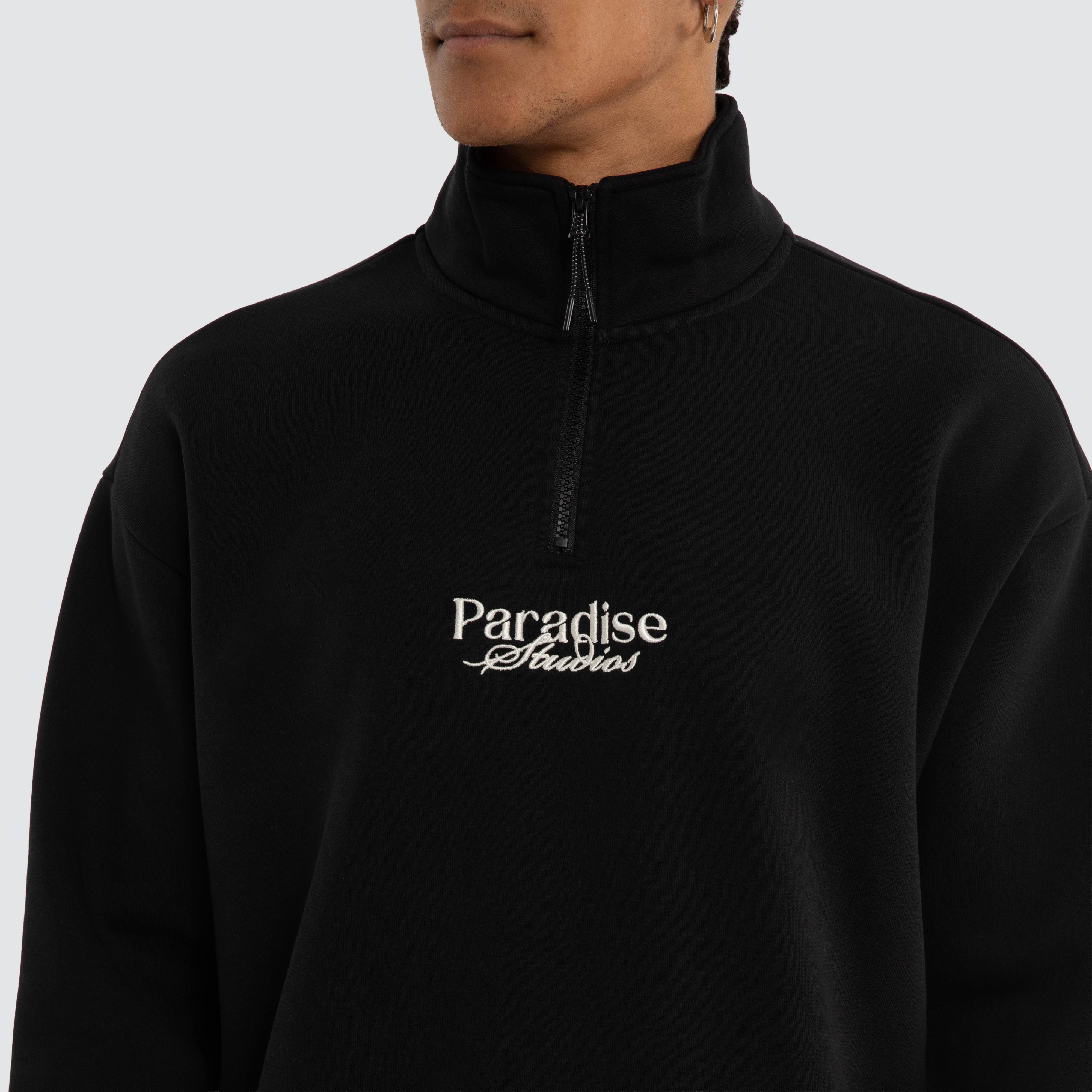 Merch-Pullover – Tiefschwarz