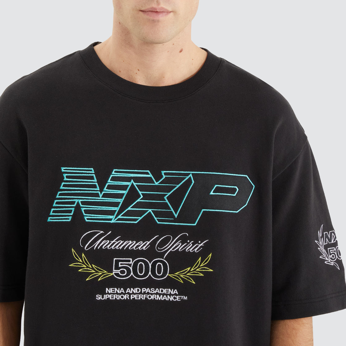 NXP Bounty Loopback Oversized Tee - Jet Black (view 2)