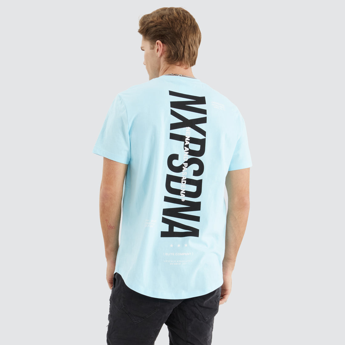 Overhead Dual Curved Tee - Atomizer Blue