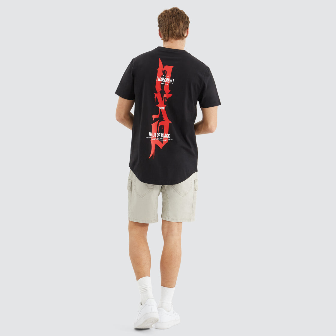 Powered Dual Curved Tee - Jet Black
