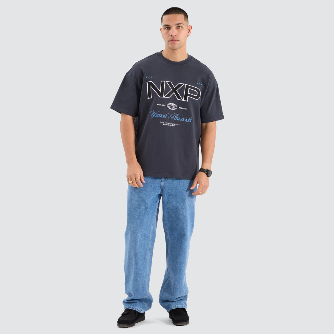 Bronco Loopback Raptor Tee - Ebony
