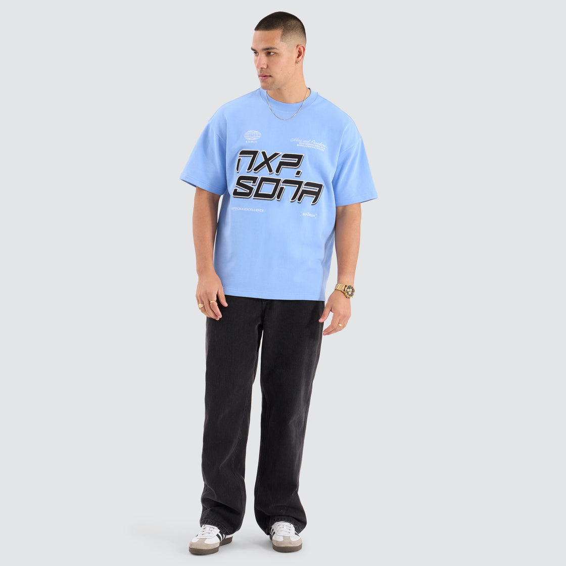 Lasso Loopback Raptor Tee - Vista Blue