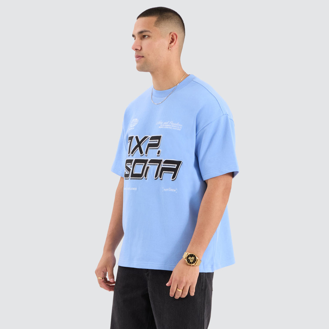Lasso Loopback Raptor Tee - Vista Blue