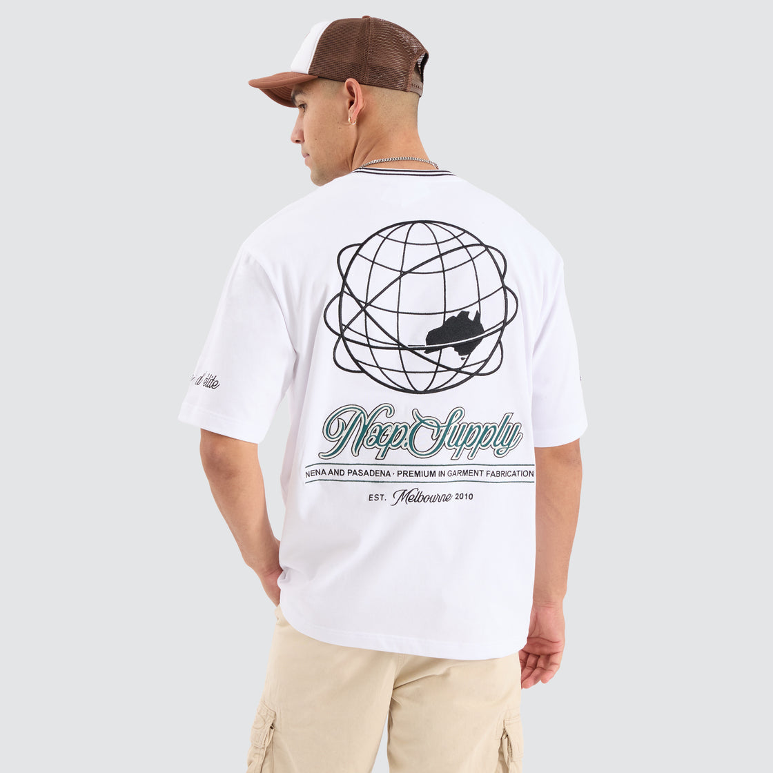 Anglo Oversized Tee - Optical White