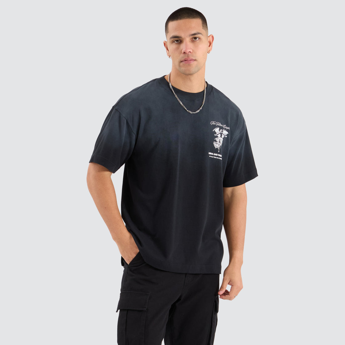 Cattle Raptor Tee - Anthracite Black