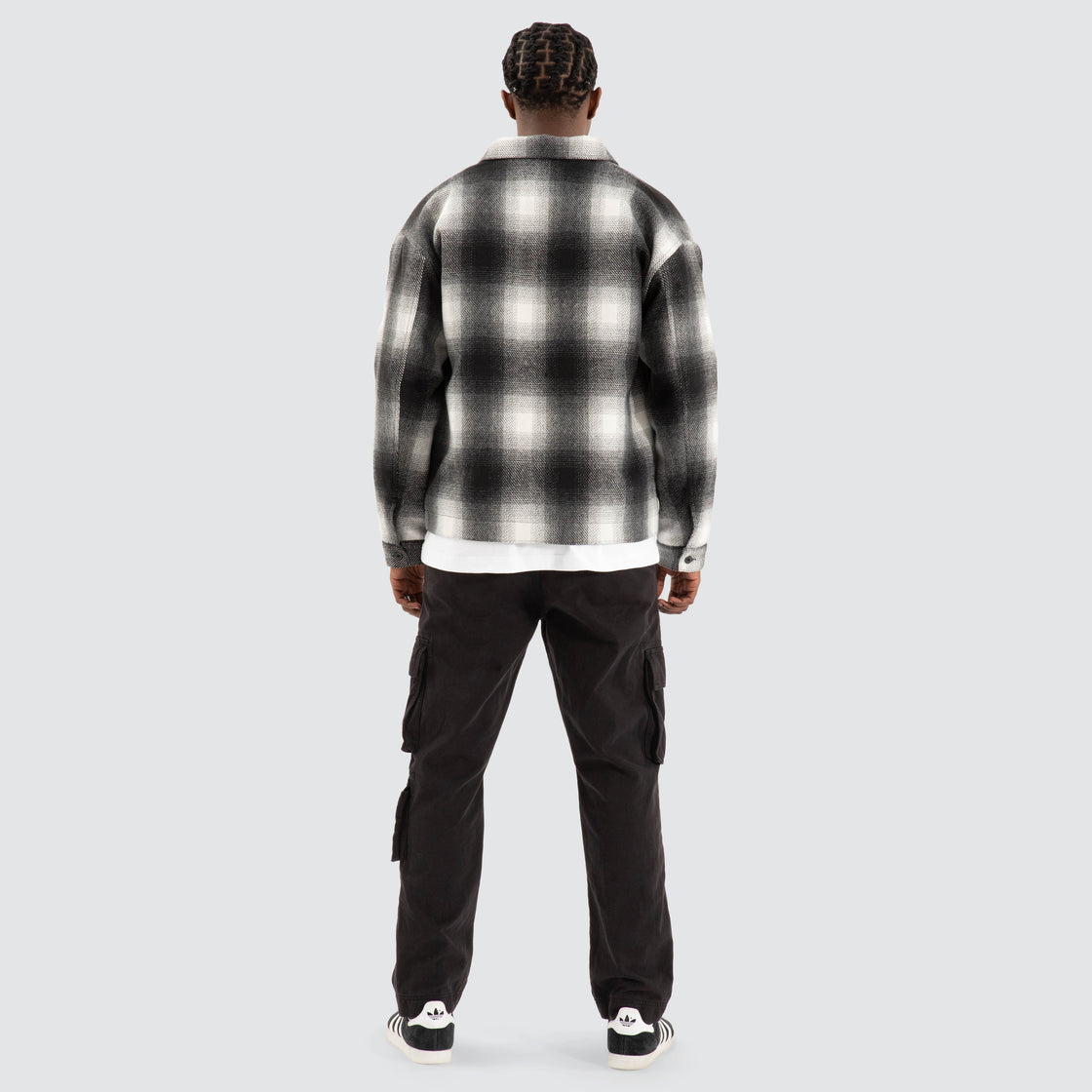 Rugged Relaxed Jacket - Black / White Check