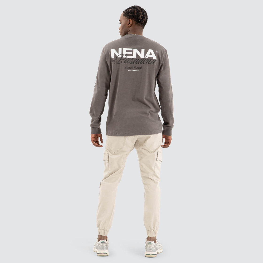 Public Relaxed LS Tee - Charcoal