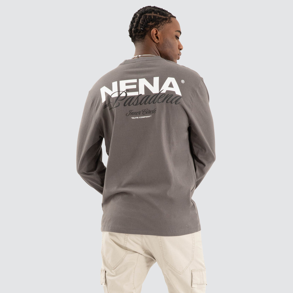 Public Relaxed LS Tee - Charcoal