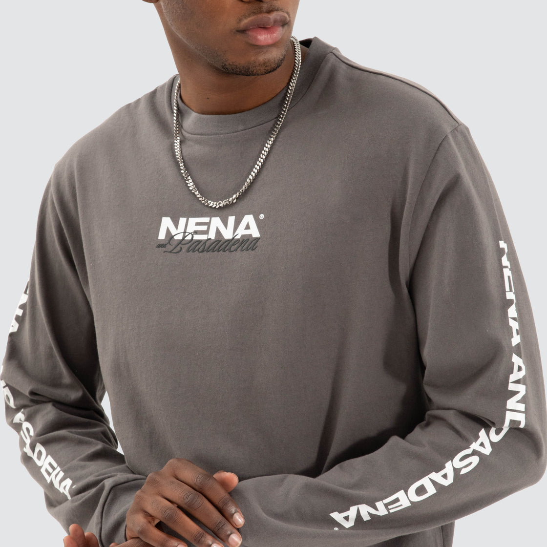 Public Relaxed LS Tee - Charcoal