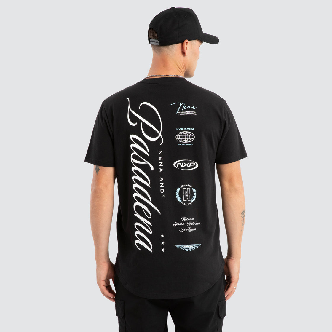 NXP Pledge Dual Curved Tee - Jet Black