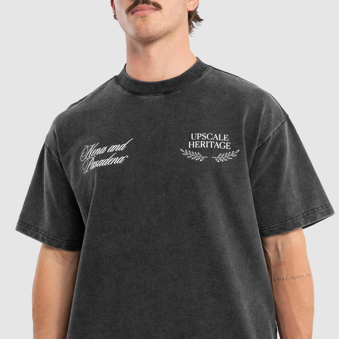 Heritage Loopback Raptor Tee - Mineral Black