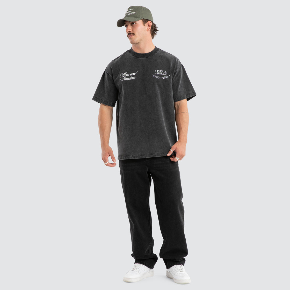 NXP Heritage Loopback Raptor Tee - Mineral Black (view 3)