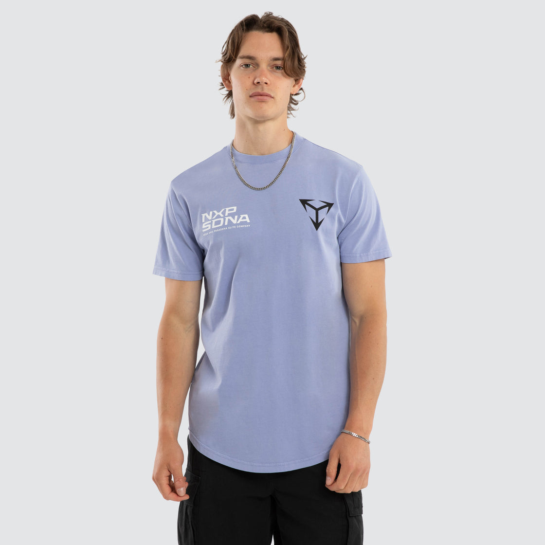 NXP Finest Dual Curved Tee - Pigment Thistle Down (view 2)
