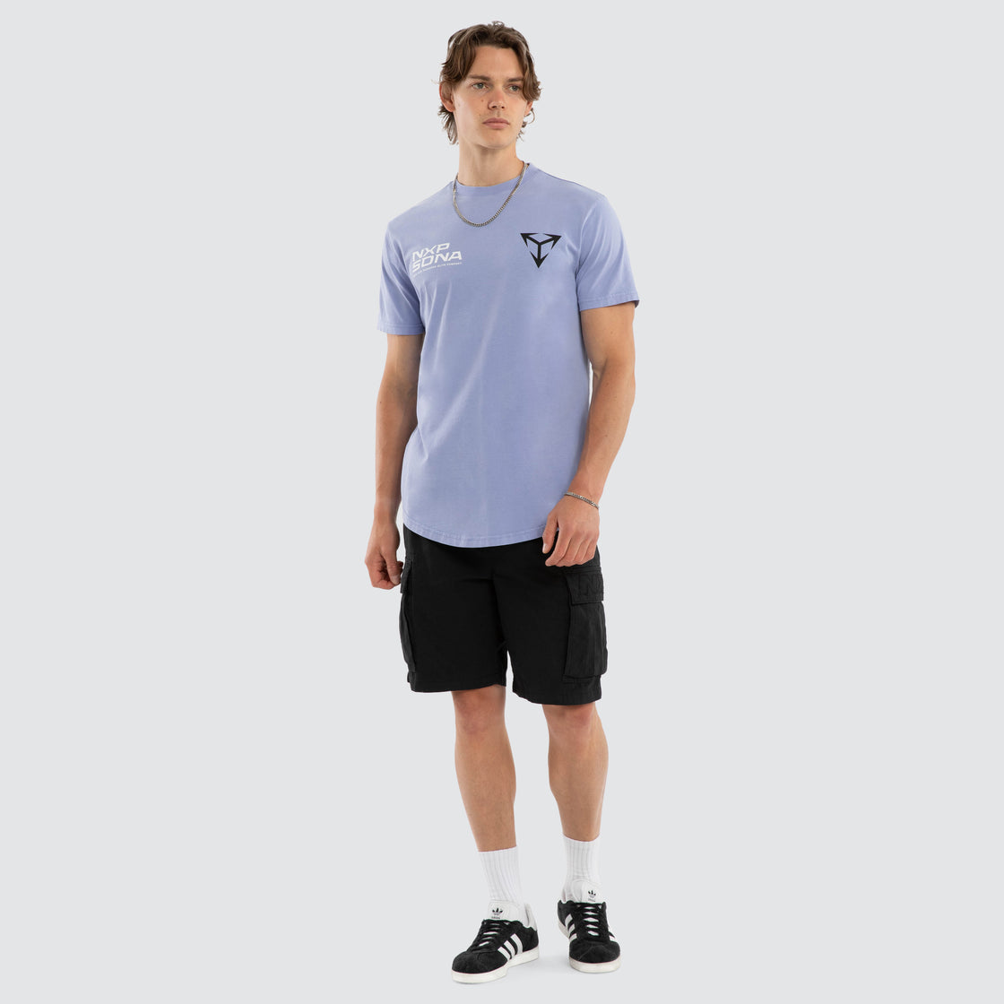 NXP Finest Dual Curved Tee - Pigment Thistle Down (view 5)