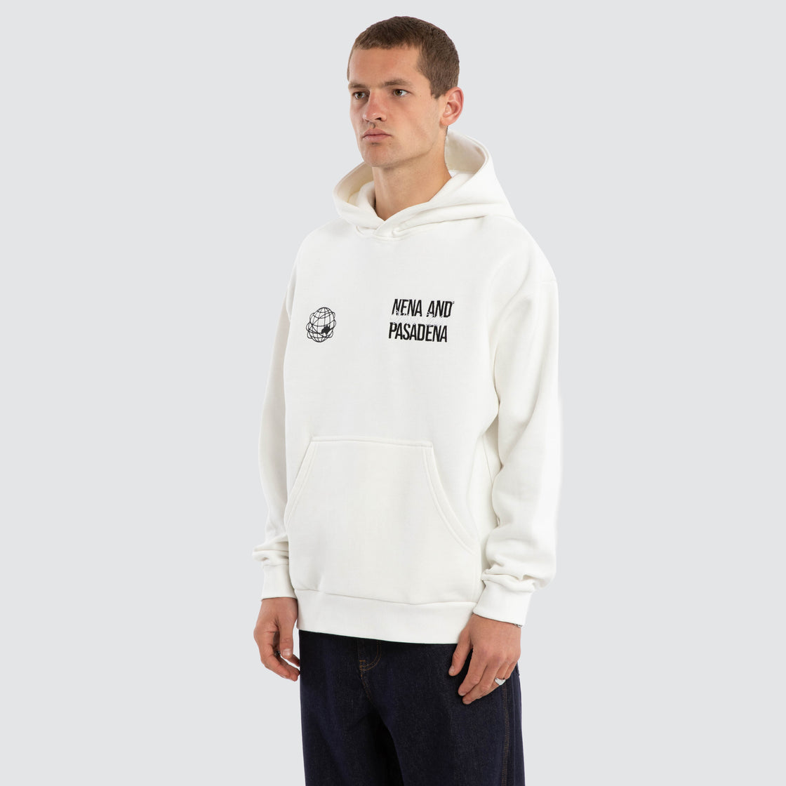 NXP Caution Relaxed Hoodie - Natural White (view 4)