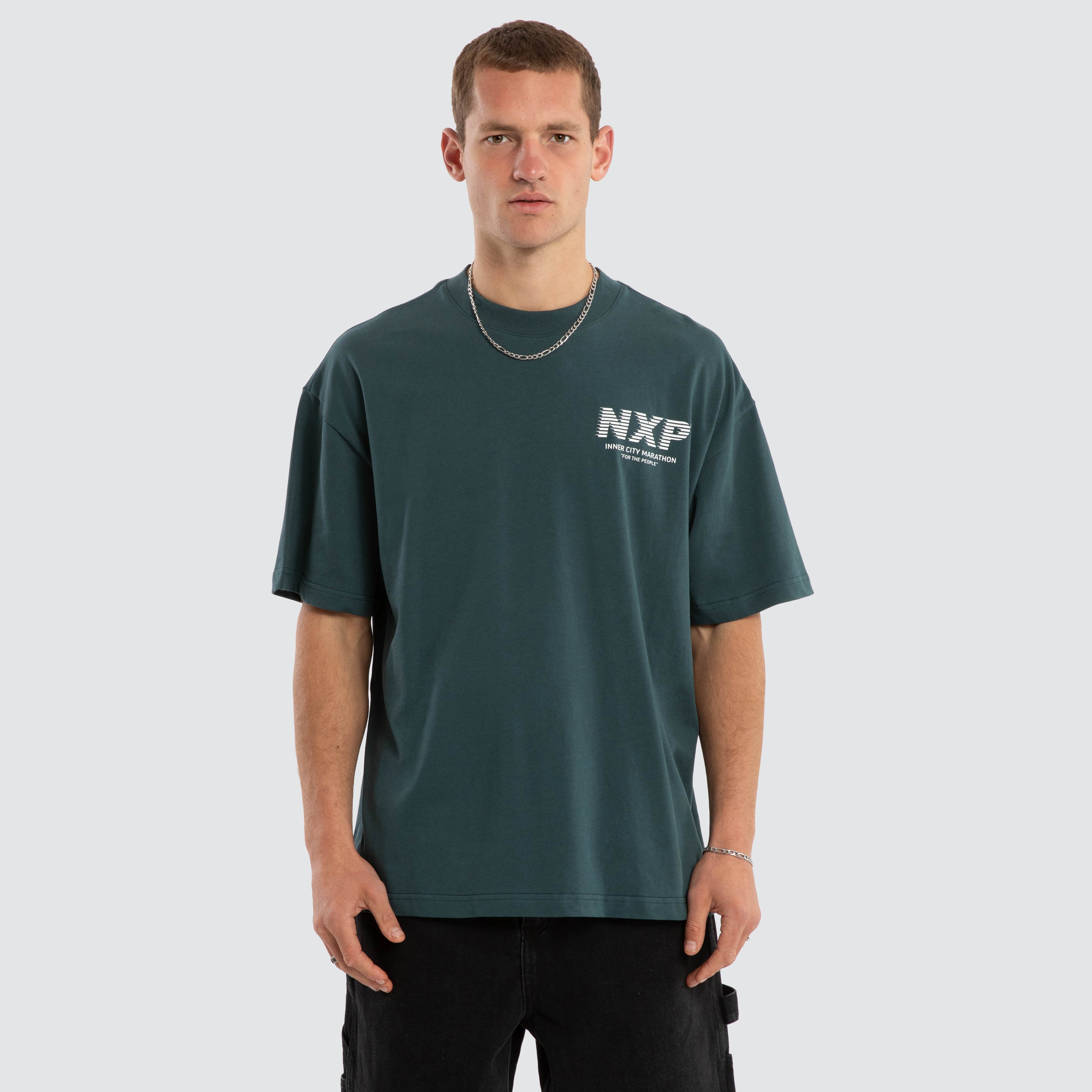 NXP Marathon Raptor Tee Sea Moss front