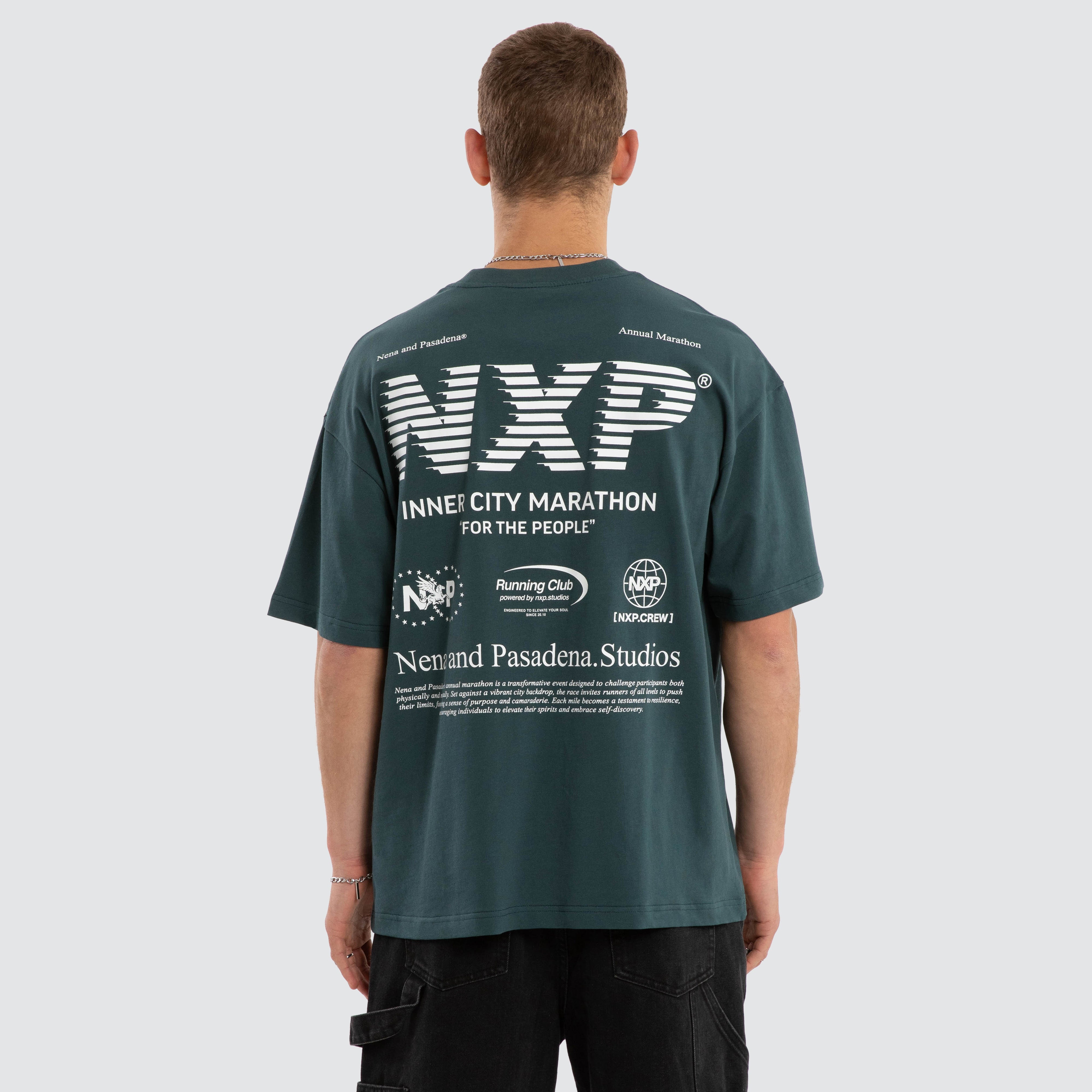 NXP Marathon Raptor Tee Sea Moss back