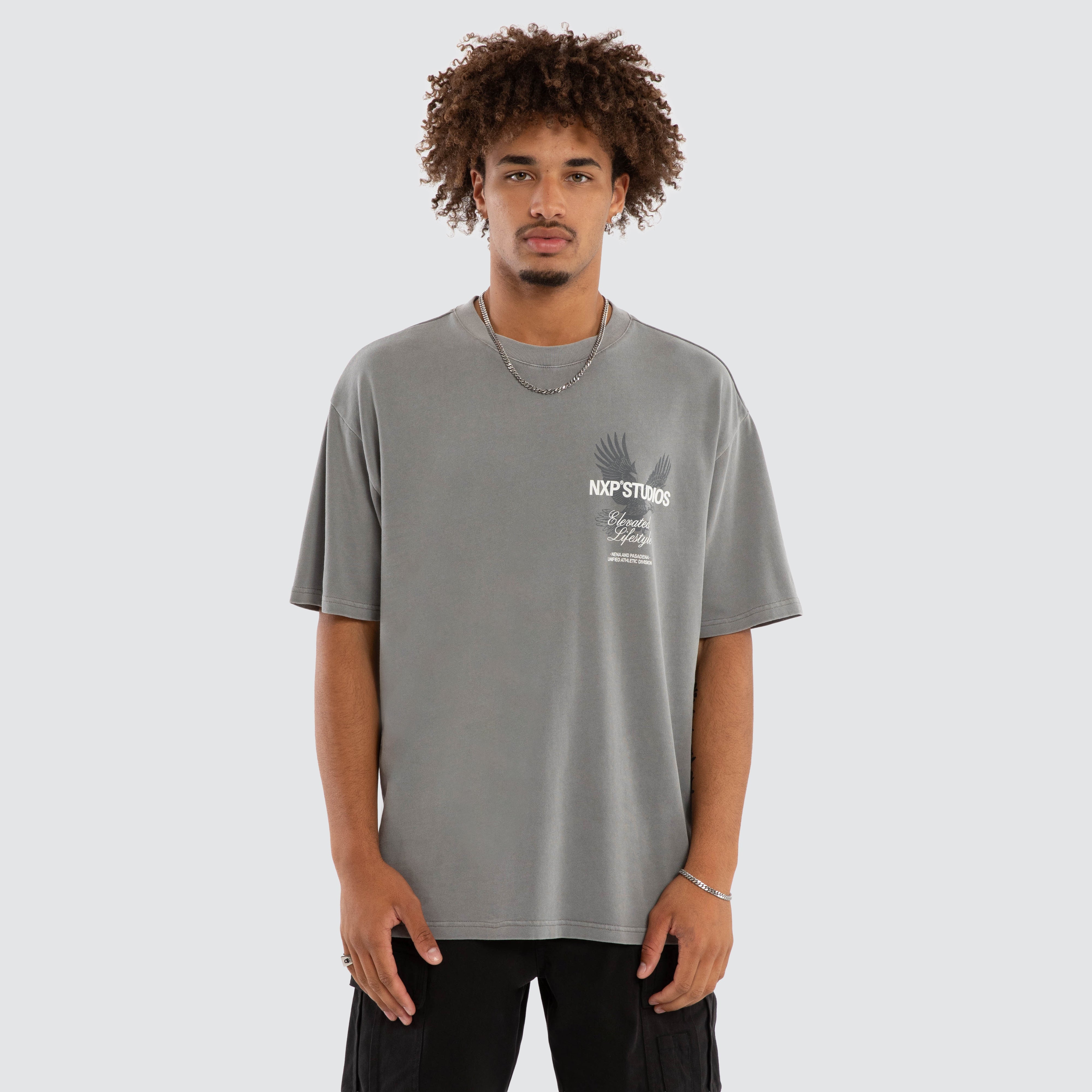 Moros Box Fit Tee - Pigment Frost Grey
