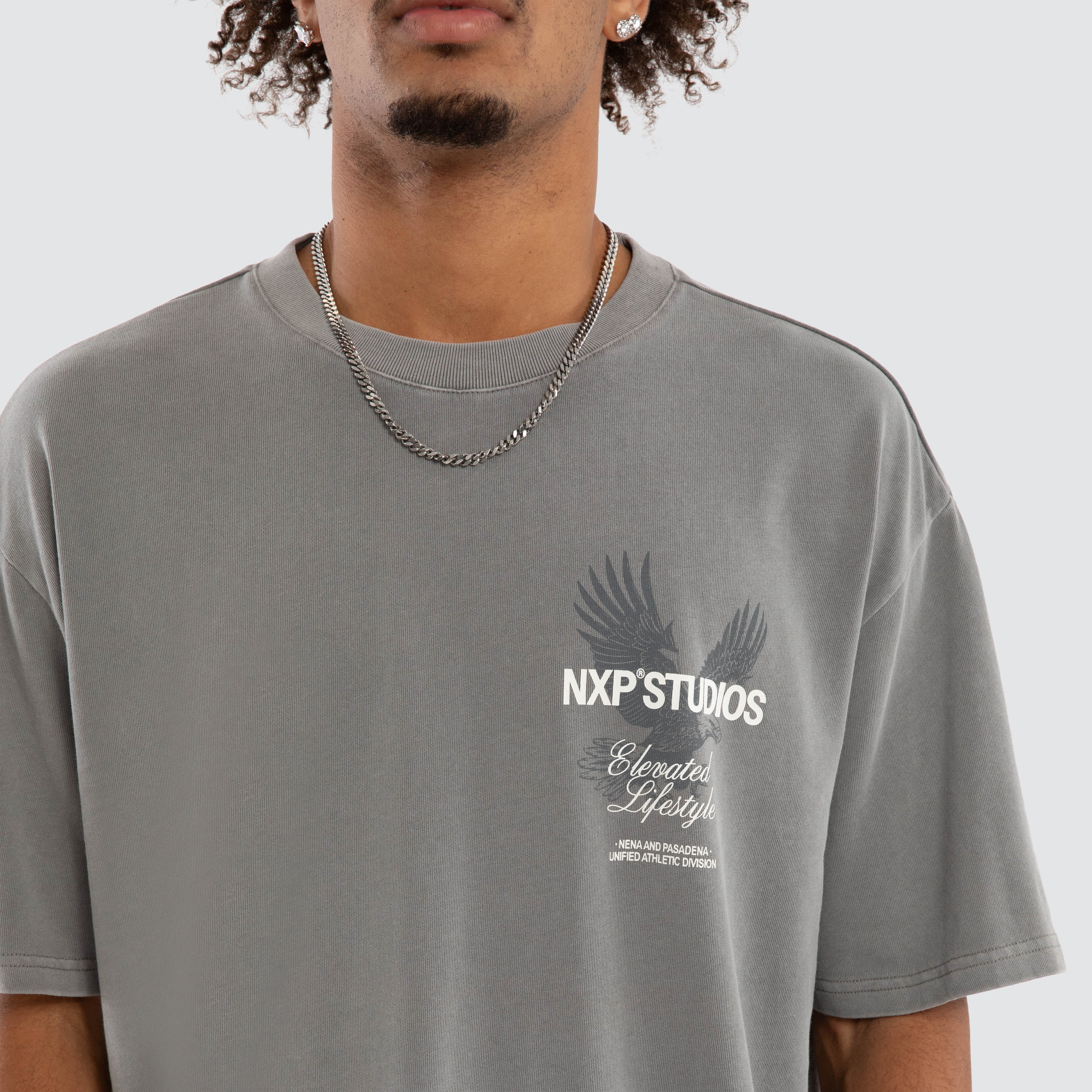 Moros Box Fit Tee - Pigment Frost Grey
