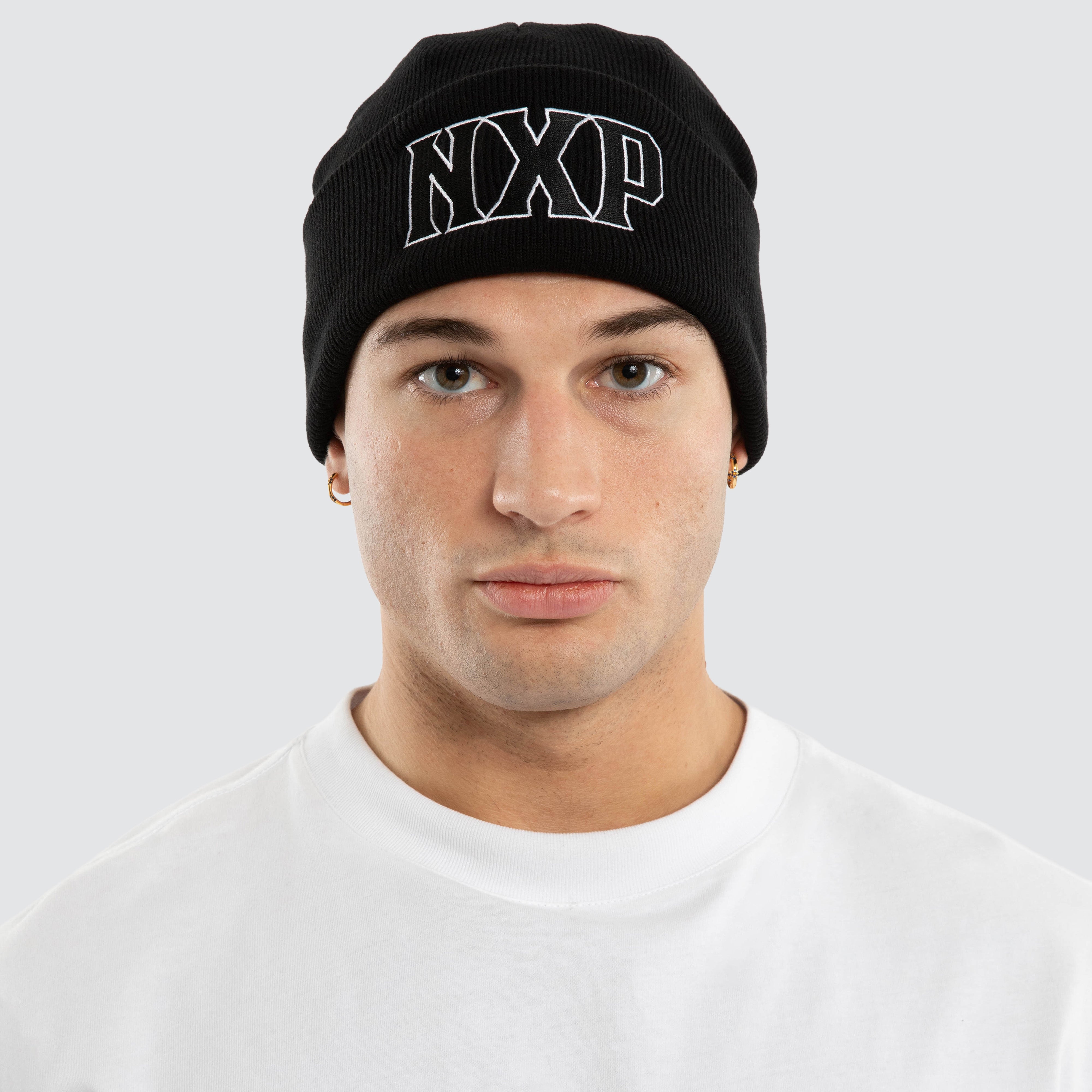 NXP Pillar Beanie Jet Black detail