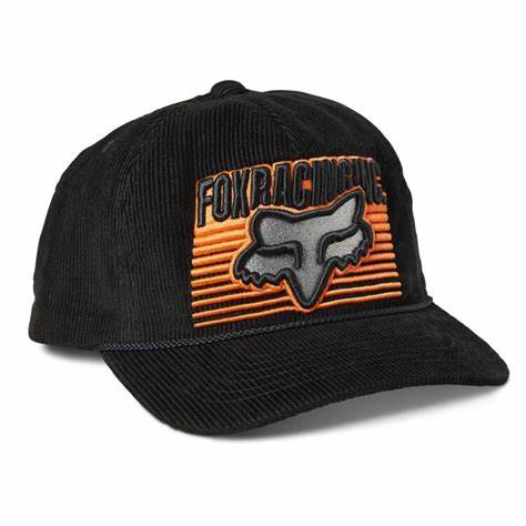 Fox Carv Snapback Hat - Black