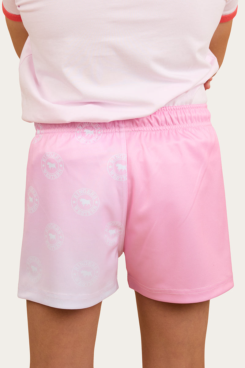 Ringers Western Signature Bull Kids Footy Short - Pink (view 2)