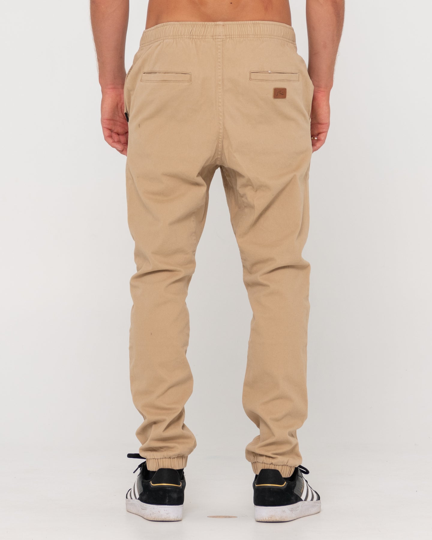 Rusty Hook Out Slim Fit Elastic Pant - Khaki (view 3)