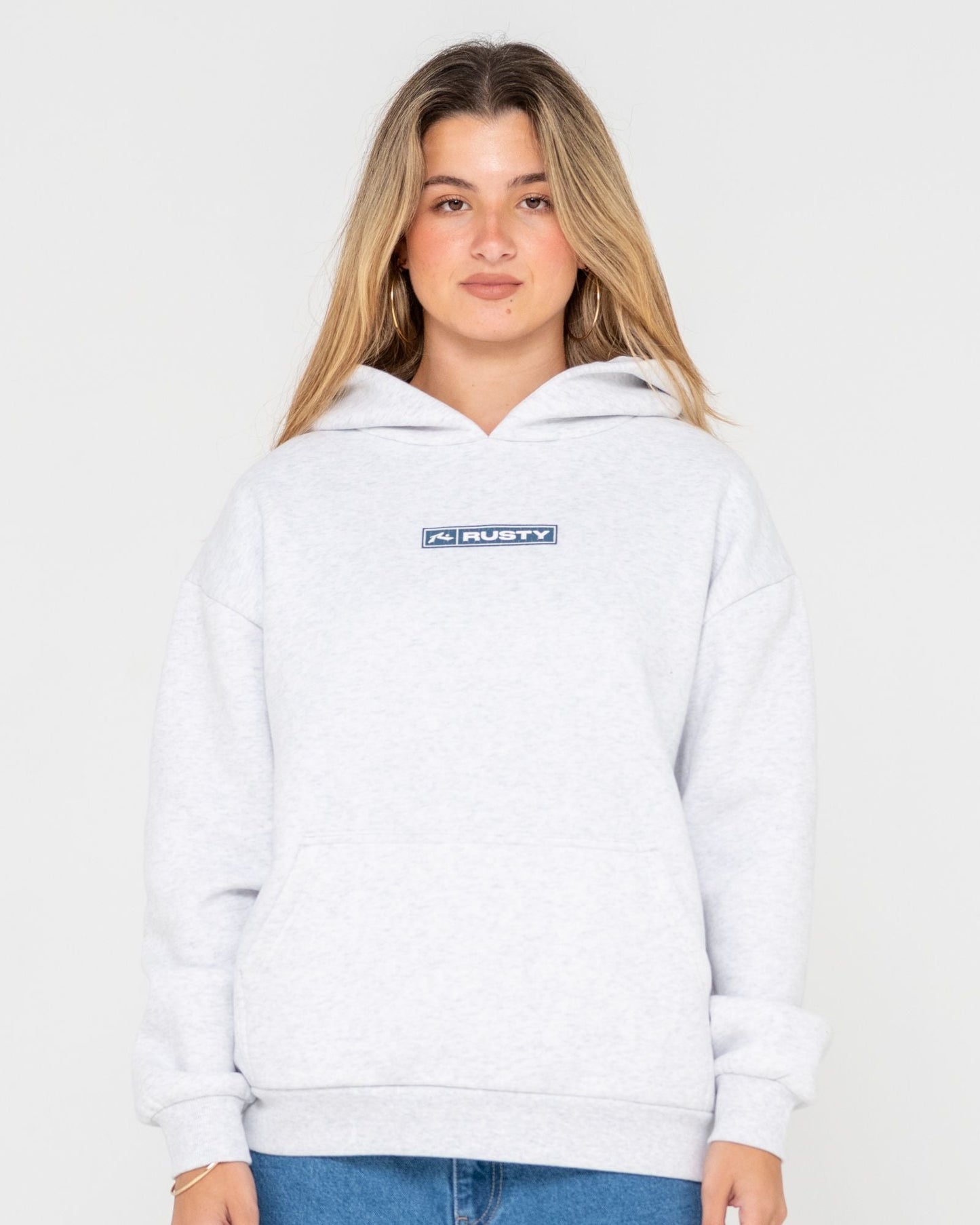 Essentials Oversized Hooded Fleece - Ecru Marle